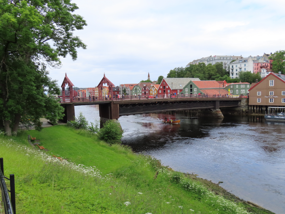 Gamle Bybro, the Old Town Bridge, at Trondheim, Norway.