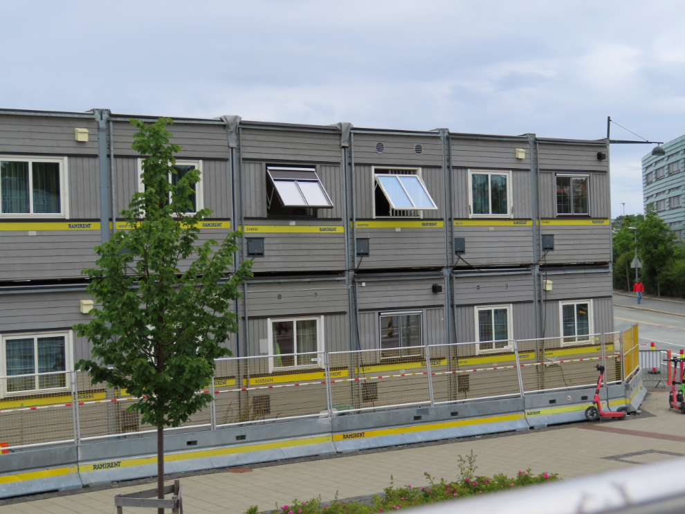 A modular apartment building at Trondheim, Norway.