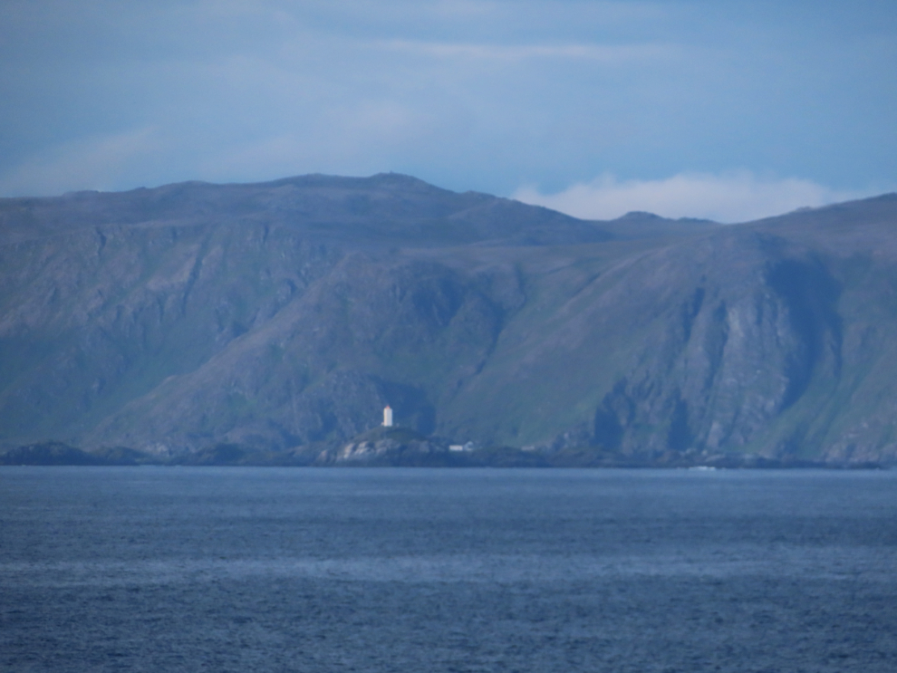 A lighthouse near Honningsvag, Norway.