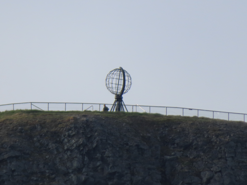 Sailing past Nordkapp (North Cape), Norway.