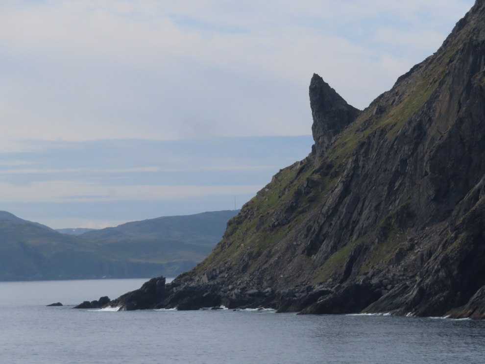 The dramatic coast near Nordkapp (North Cape), Norway.