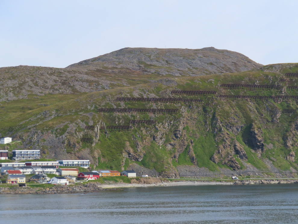 Avalanche guards at Honningsvag, Norway.