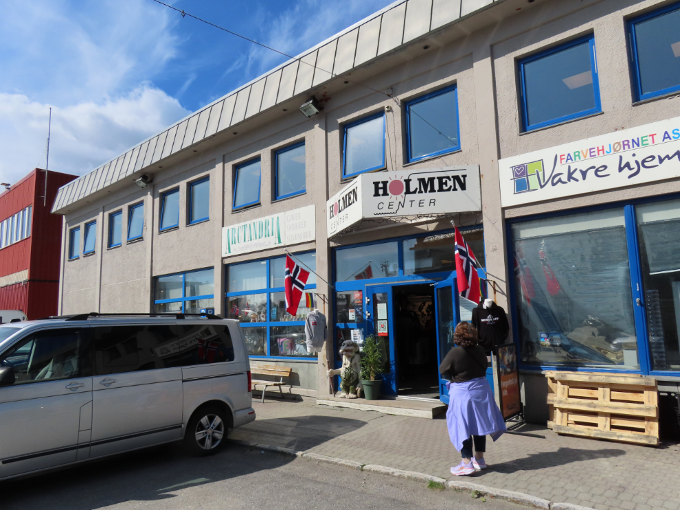The Arctandria gift shop at Honningsvag, Norway.