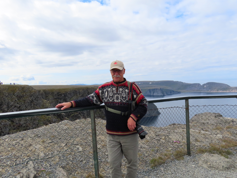 Murray Lundberg at Nordkapp (North Cape), Norway.
