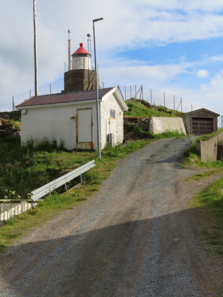 A small lighthouse at Honningsvag, Norway.