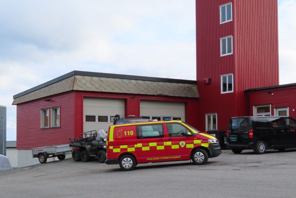 The fire hall at Honningsvag, Norway.