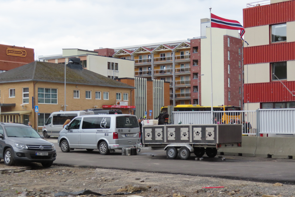 A musher's truck at Hammerfest, Norway.
