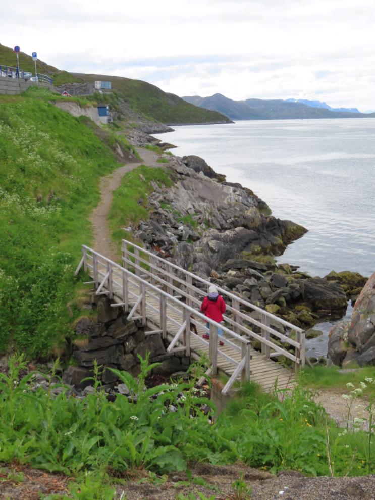 A great walking trail along the coast at Hammerfest, Norway.