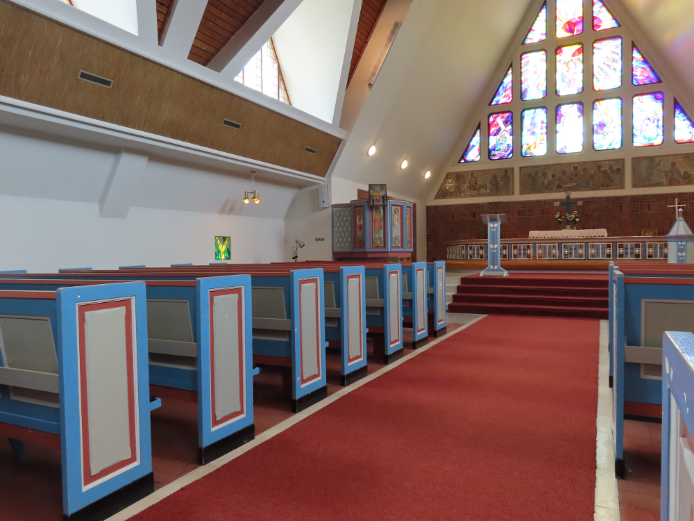 Inside the Hammerfest Church at Hammerfest, Norway.