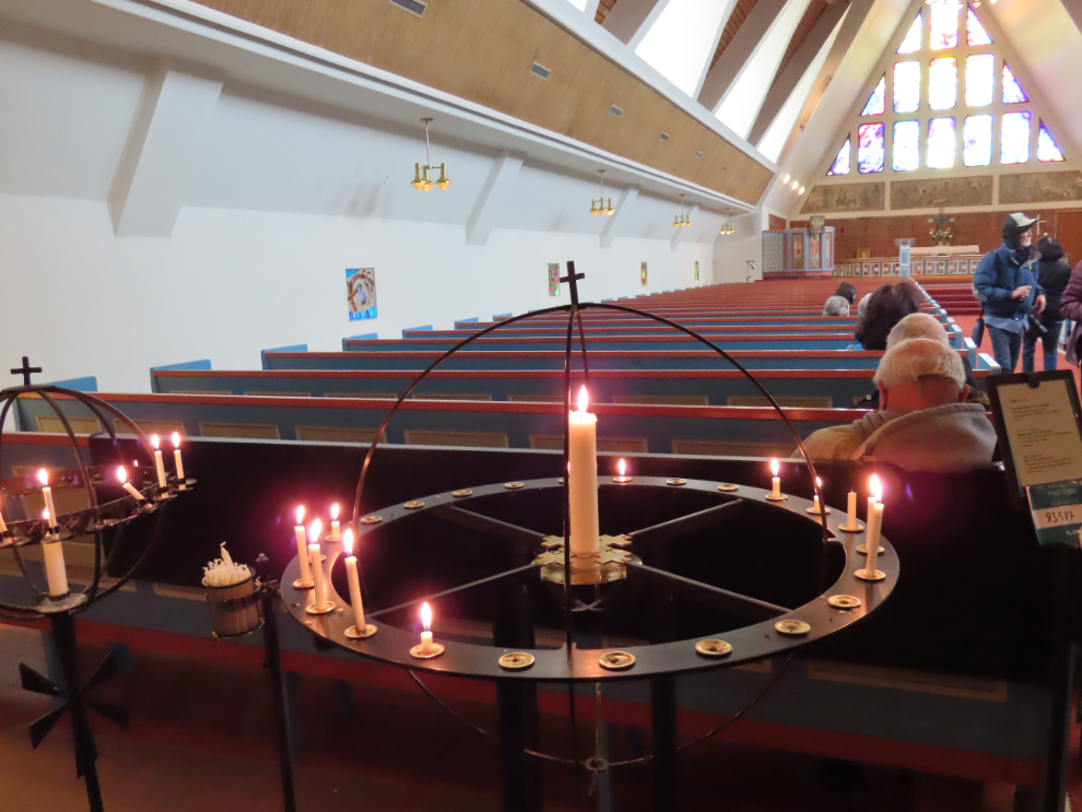 Inside the Hammerfest Church at Hammerfest, Norway.