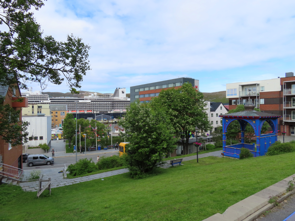 A park in downtown Hammerfest, Norway.