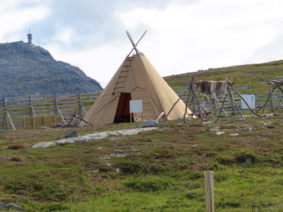 A Sami cultural camp above Hammerfest, Norway.