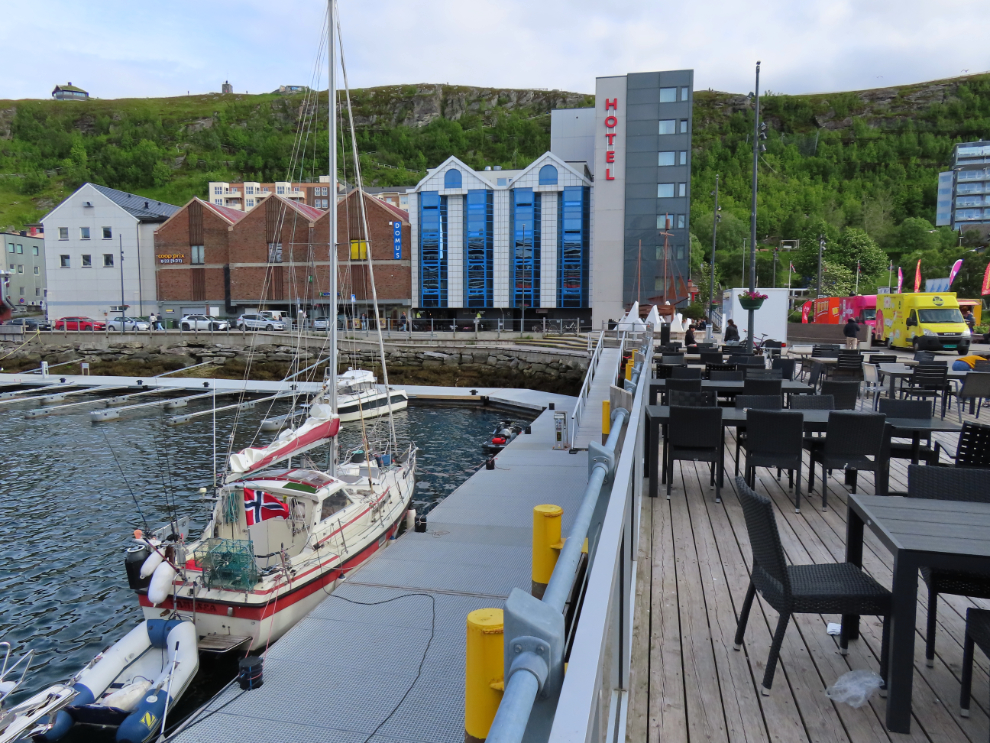 Along the waterfront at Hammerfest, Norway.