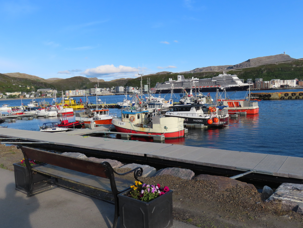 The small-boat harbour at Hammerfest, Norway.