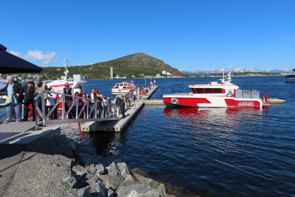 The tender dock at Alta, Norway.