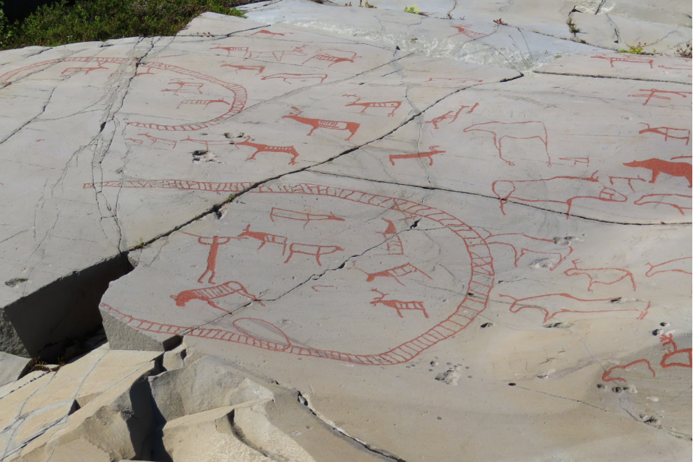 Prehistoric rock art at Alta, Norway.