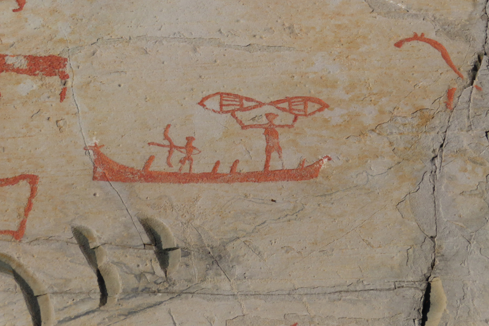 Rock art at the World Heritage Rock Art Centre - Alta Museum, Norway.