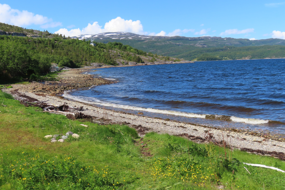 The beach the World Heritage Rock Art Centre - Alta Museum, Norway.