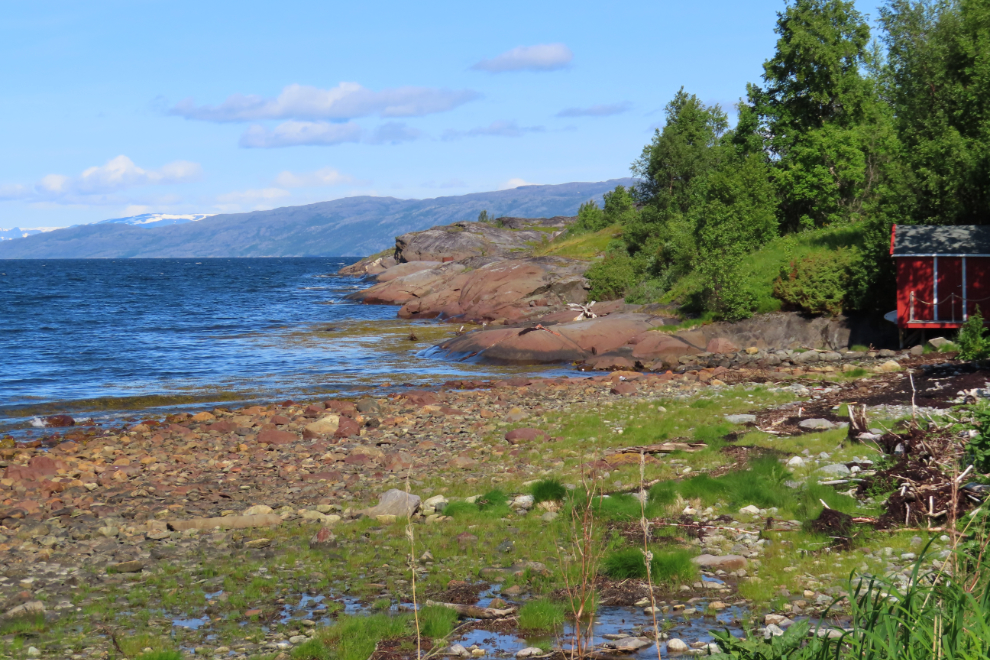 A rock art site at the World Heritage Rock Art Centre - Alta Museum, Norway.