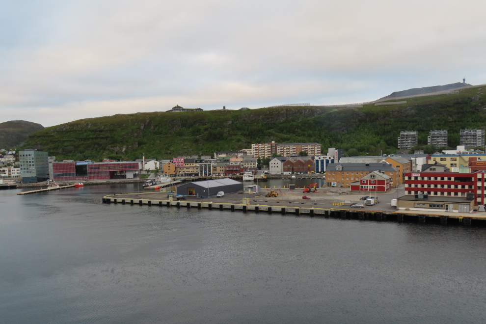 Arriving by ship at Hammerfest, Norway.