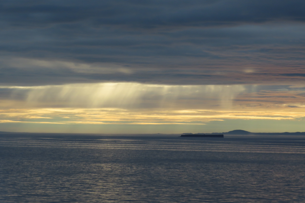 Morning light off the north coast of Iceland.