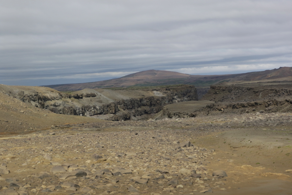 The spectacular canyon below Dettifoss, Iceland.
