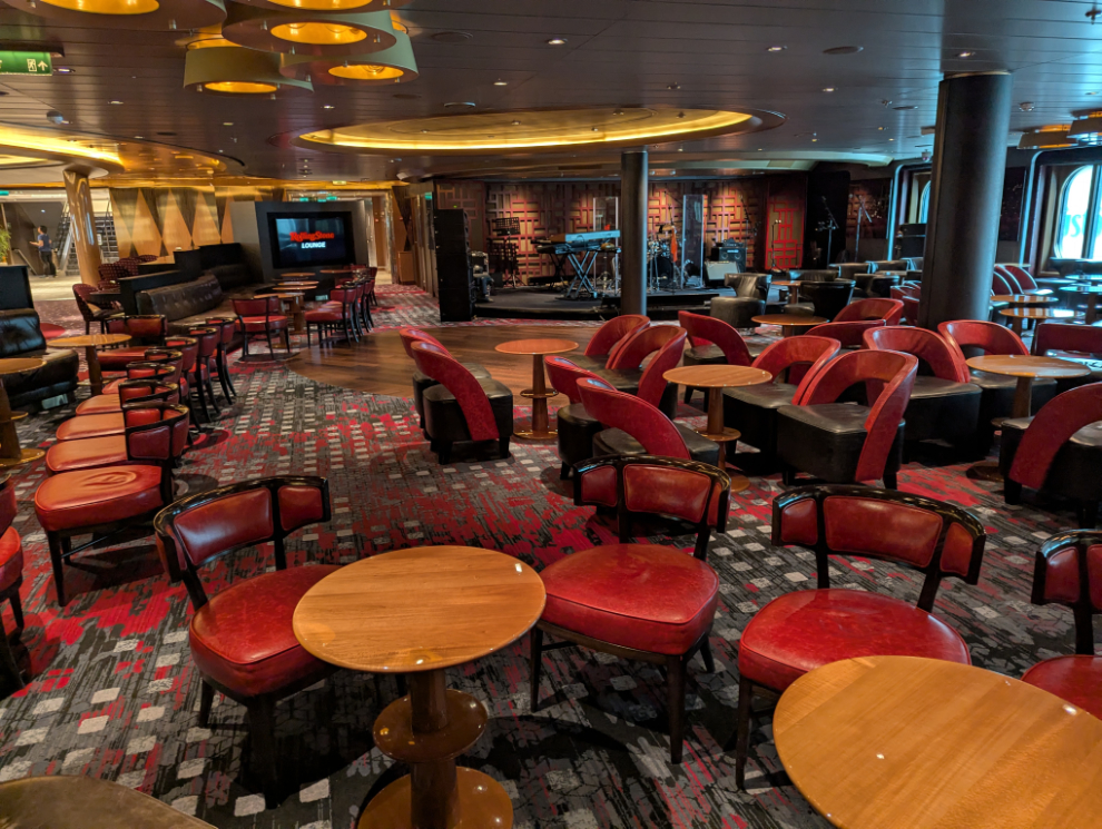 The Rock Room on the Holland America cruise ship Nieuw Statendam.
