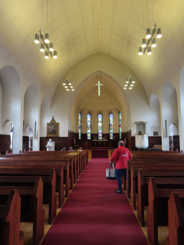 Inside Akureyrarkirkja - the Akureyri church in Iceland.