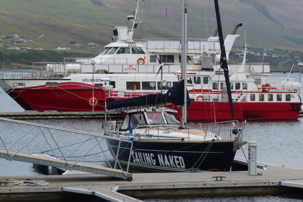 'Sailing Naked' at Akureyri, Iceland.