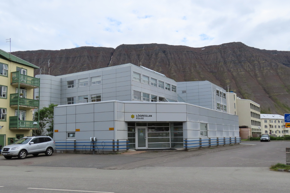 The police detachment at Isafjordur, Iceland.