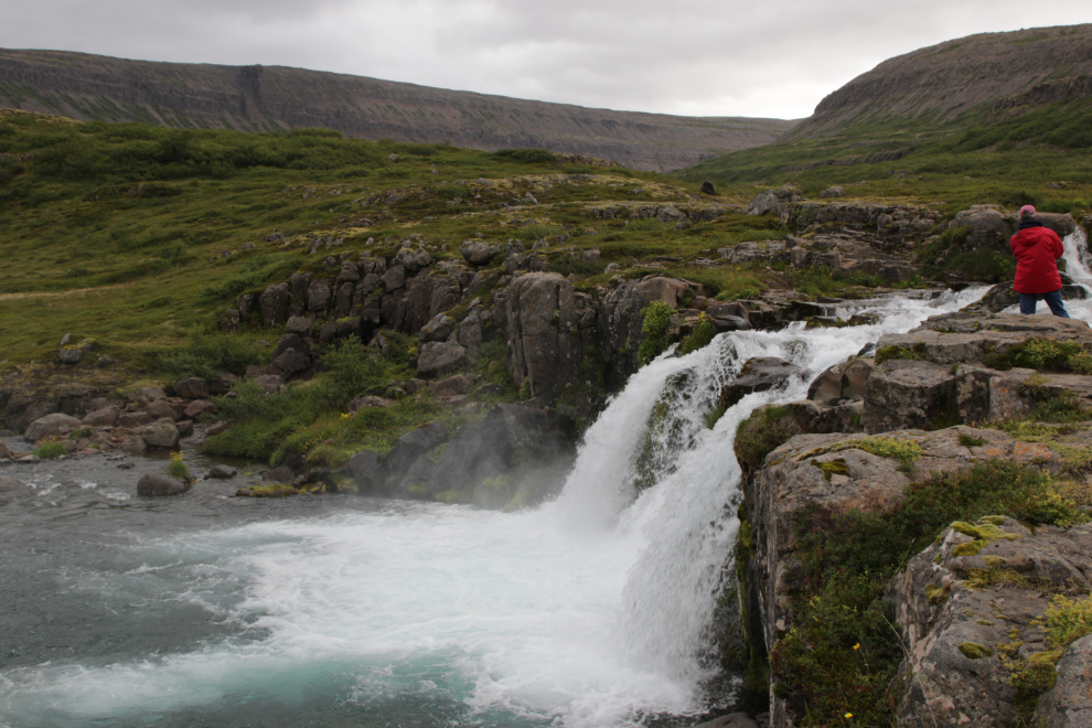 One of the waterfalls at Dynjandi, Iceland.