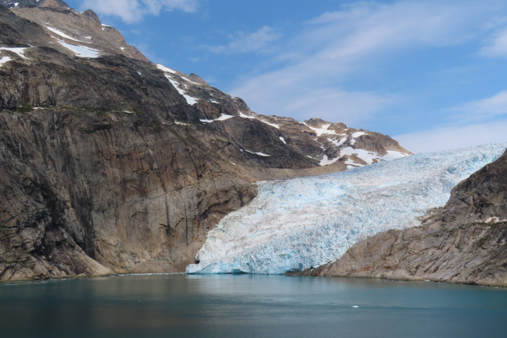 A glacier in Prince Christian Sound, Greenland.