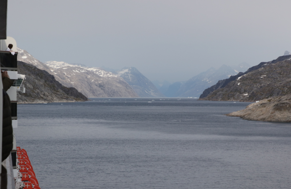 Entering Prince Christian Sound, Greenland.