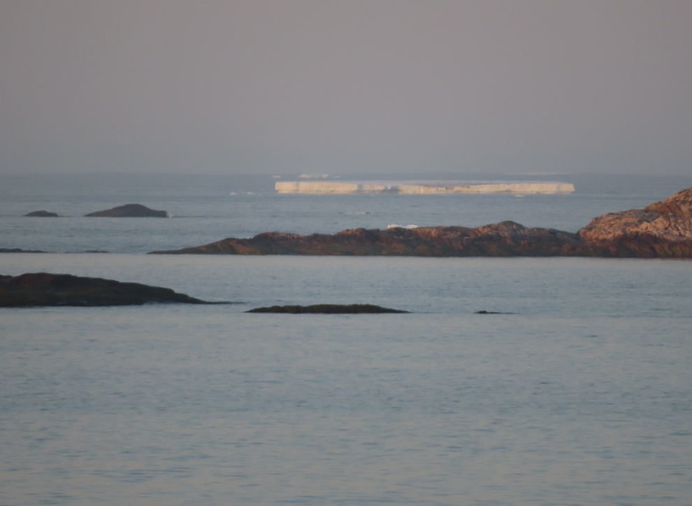 A huge pan of ice heading out to sea near Paamiut, Greenland.
