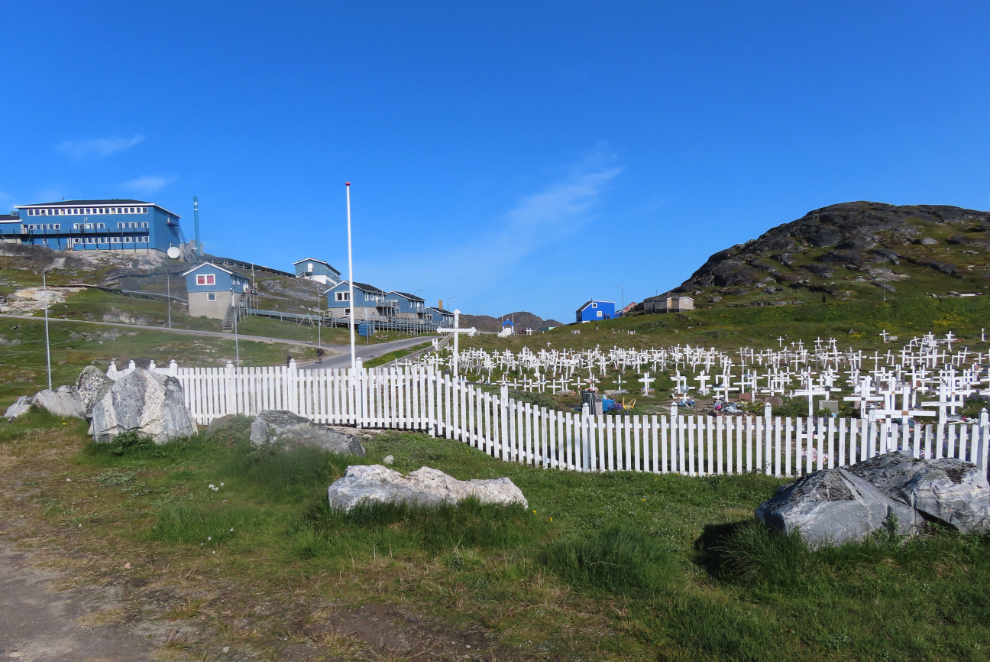 The main cemetery at Paamiut, Greenland.