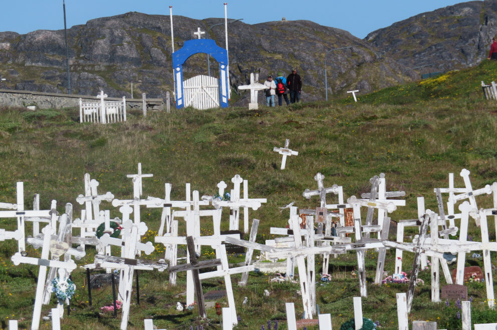 The main cemetery at Paamiut, Greenland.