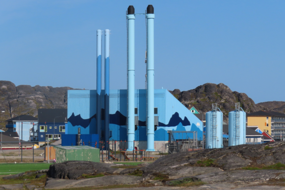 The power plant (I think) at Paamiut, Greenland.