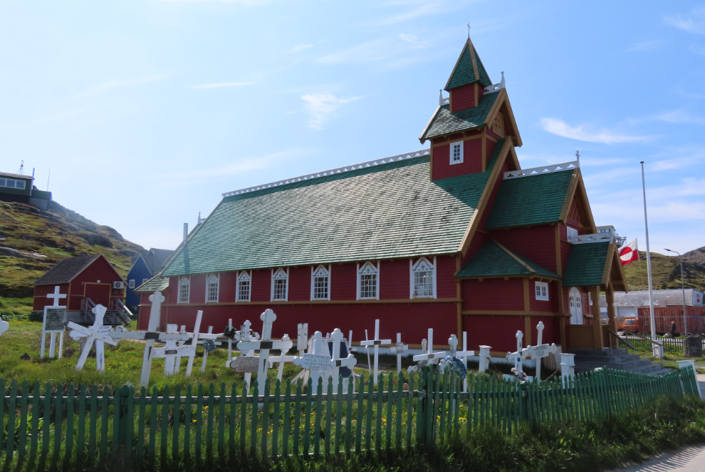The 1909 Fredenskirche, or just Paamiut Church, at Paamiut, Greenland.