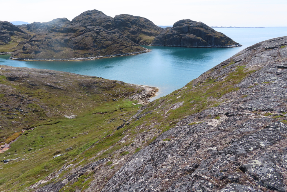 A quiet cove in the backcountry near Paamiut, Greenland.
