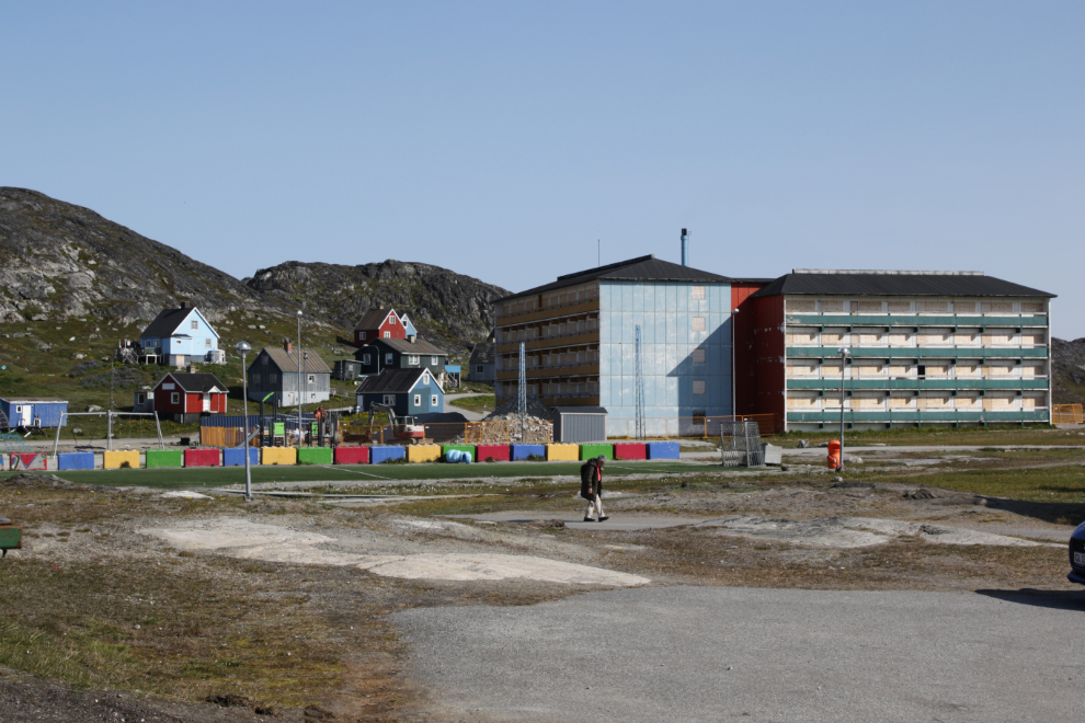 Abandoned apartment buildings at Paamiut, Greenland.