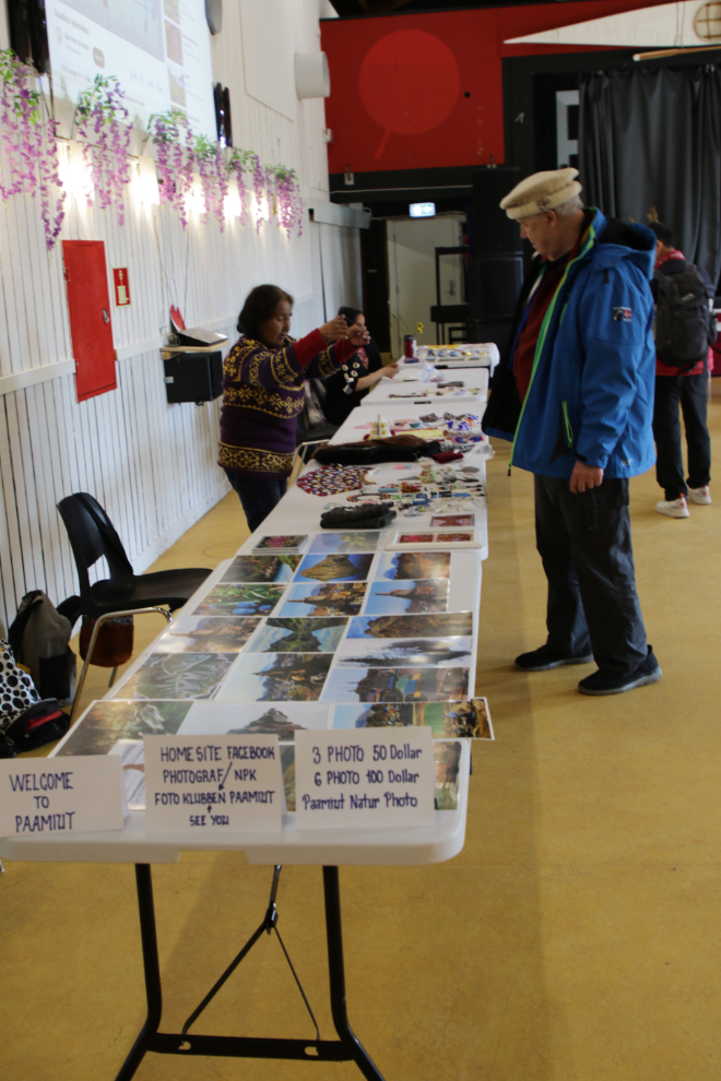 Arts and crafts for sale at Paamiut, Greenland.
