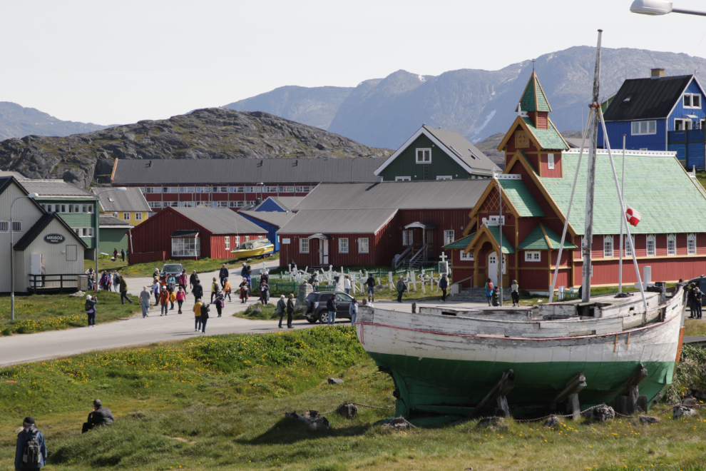 Exploring Paamiut, Greenland.