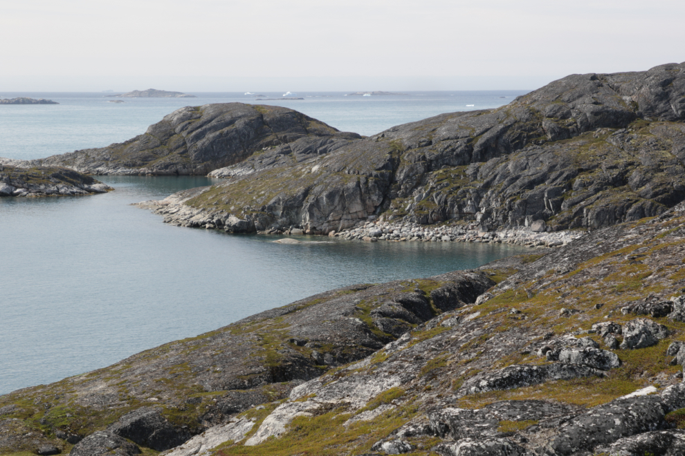 A quiet cove in the backcountry near Paamiut, Greenland.