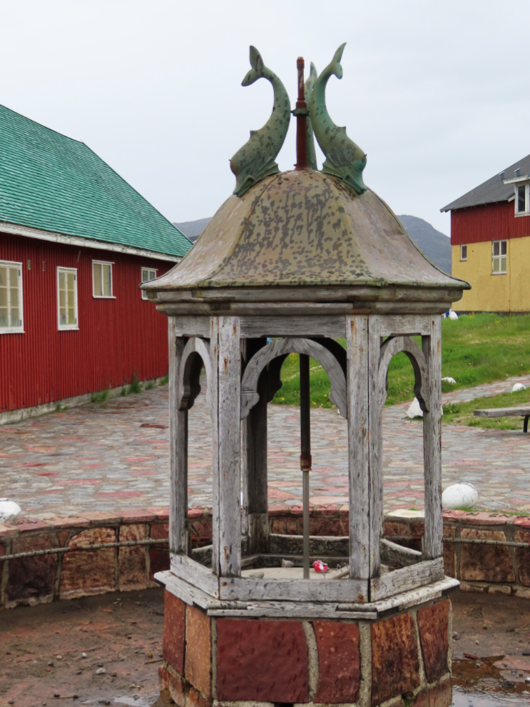 A neglected fountain at Qaqortoq, Greenland.