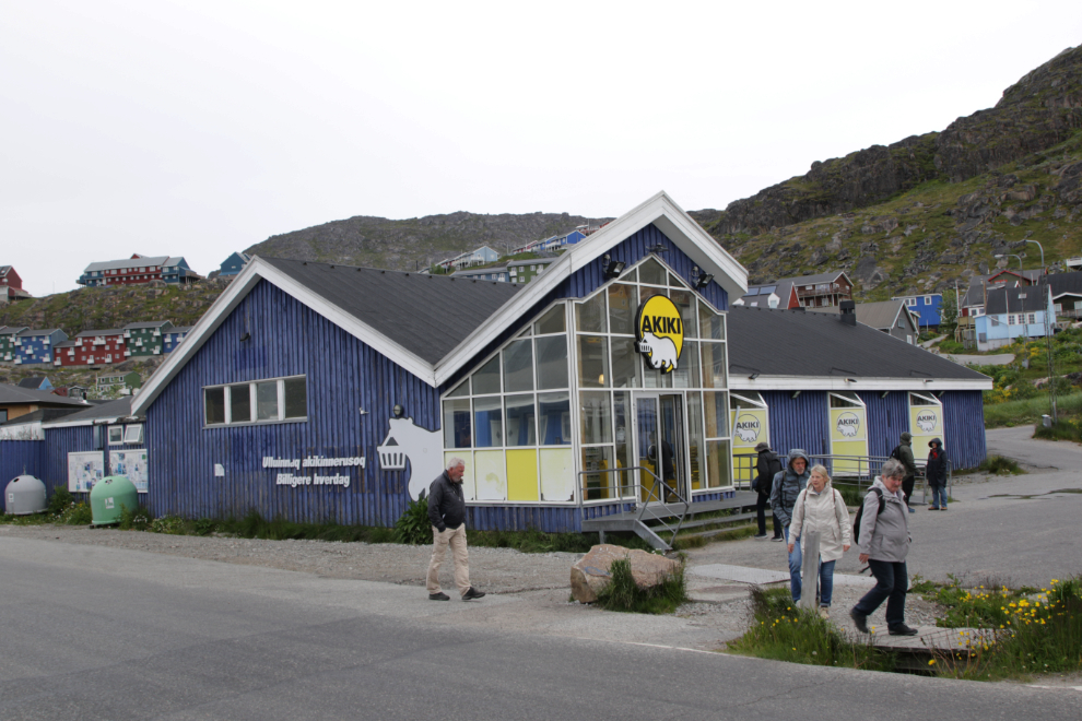 Akiki is one of several grocery stores at Qaqortoq, Greenland.