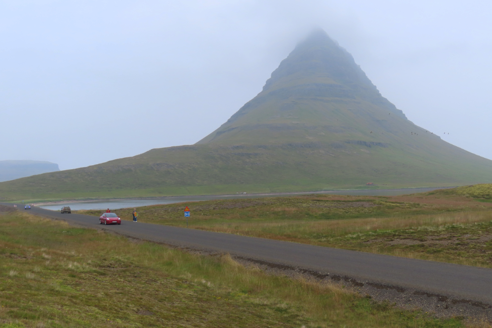 The mountain Kirkjufell at Grundarfjordur, Iceland.
