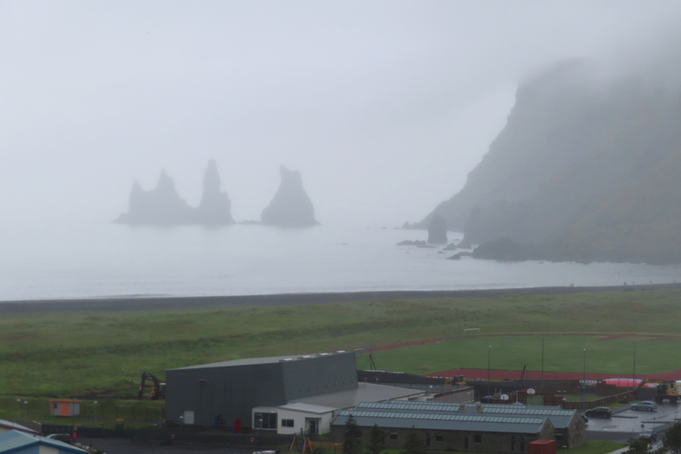 One of the dramatic views from Reyniskirkja, the church at Vik, Iceland.