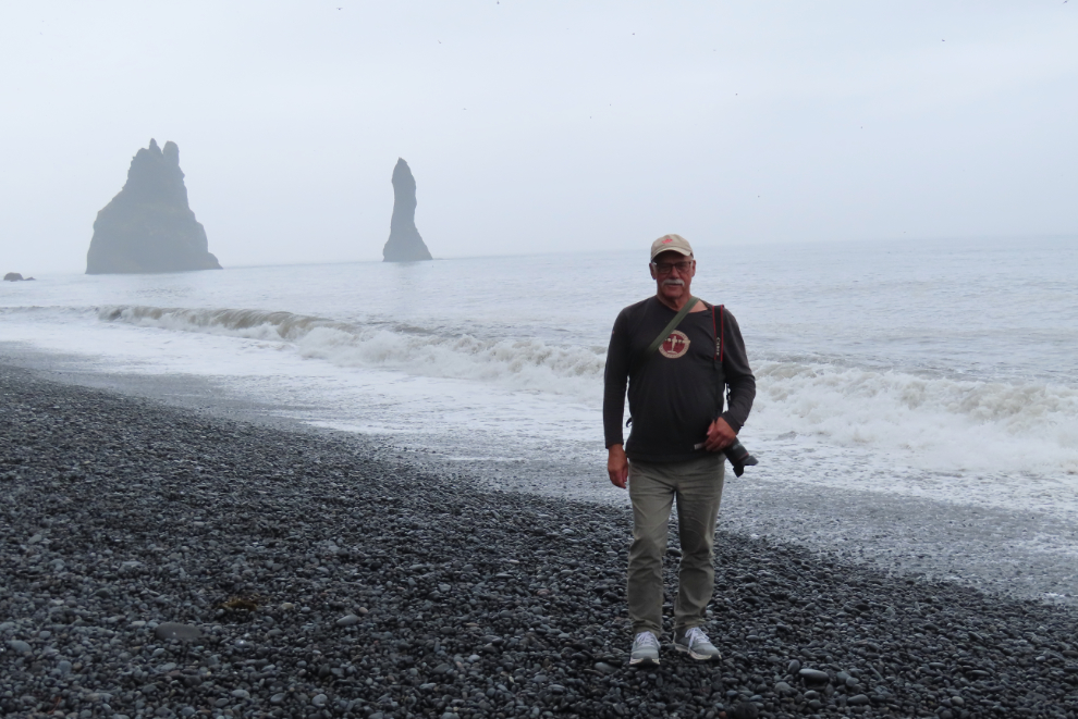 Murray Lundberg at the black sand beach Reynisfjara, Iceland.