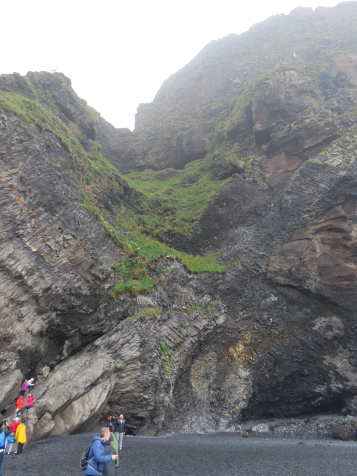 The wild coastline at Reynisfjara, Iceland.