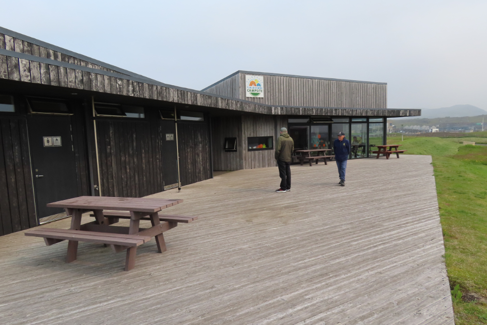 The very nice Grindavik-Tjaldsvaedi campground, Iceland.